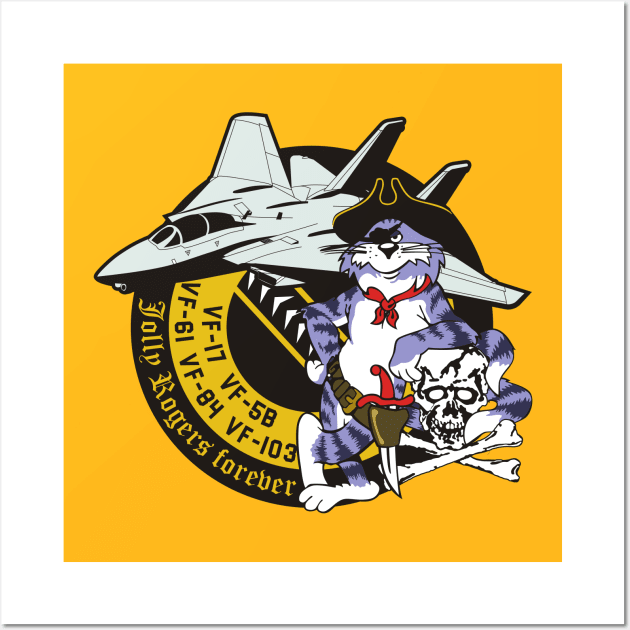 Tomcat - Jolly Rogers Forever Wall Art by MBK